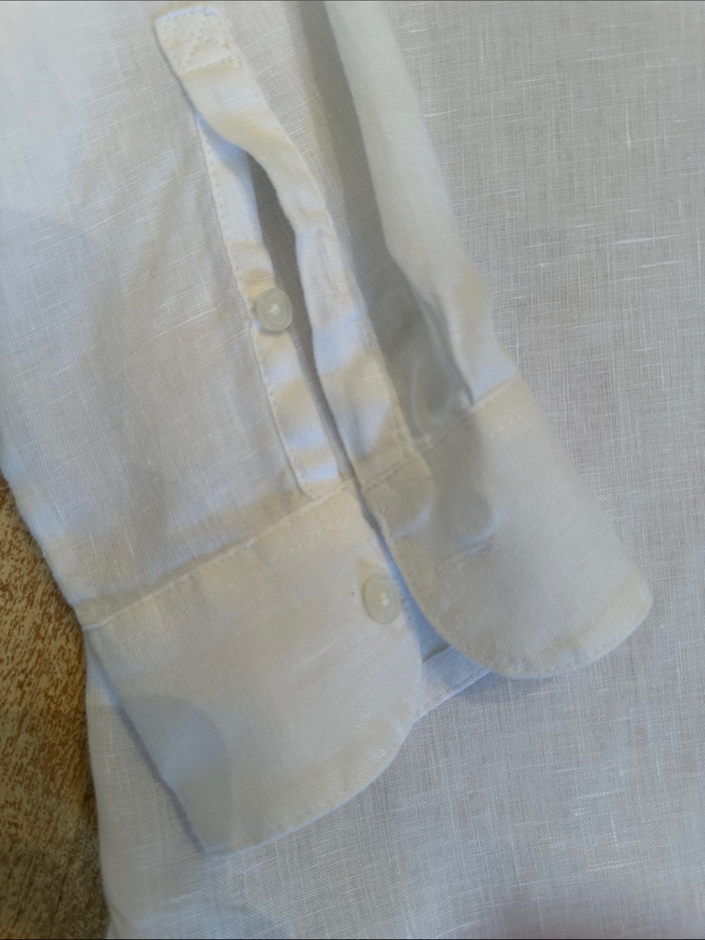 Boden White Semi-Sheer Button Front Tunic Shirt - Picture 4 of 5